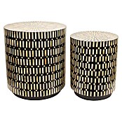 Beistelltisch Akin (1 Stk., Ø x H: 36 x 46 cm, Schwarz/Natur) | BAUHAUS