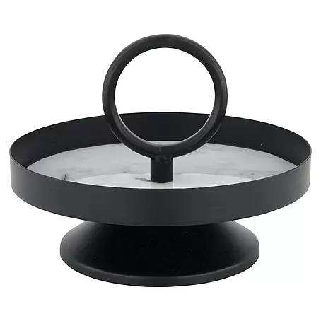 Deko-Tablett Marble mit Griff