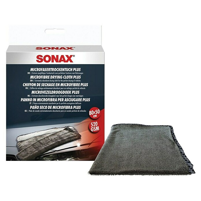 Sonax Krpa iz mikrovlaken  (Do x Š: 80 x 50 cm, Krpe iz mikrovlaken, Siva) | 2750 - Reinigung, Pflege, Schmierung | BDDB - Autopflege | BDD - Autozubehör | BD - Autozubehör | B - Werkz/Masch/Maschzubeh/Auto | BAUHAUS