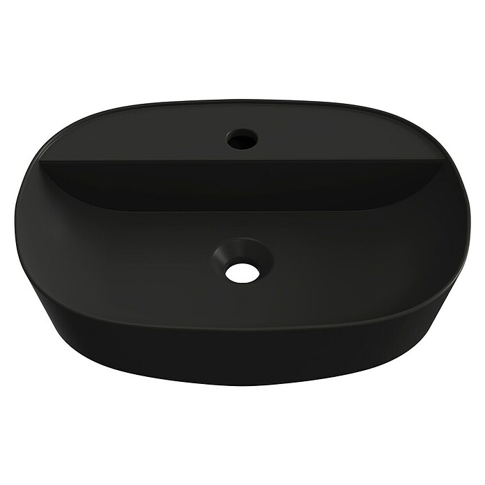 Artysan Lavabo de sobremesa Ovalado (52,8 x 38,6 cm, Negro) | BAUHAUS
