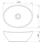 Artysan Lavabo de sobremesa Danae (41,2 x 31,7 cm, Blanco) | BAUHAUS