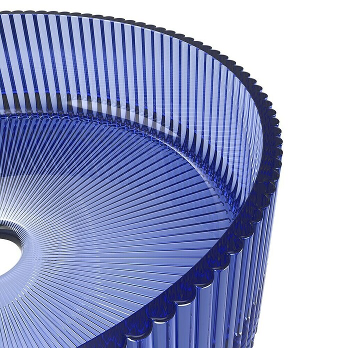 Artysan Lavabo de sobremesa Cristal (Diámetro: 36 cm, Azul) | BAUHAUS