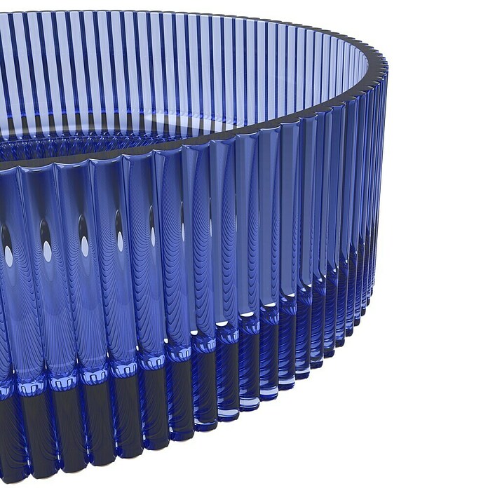 Artysan Lavabo de sobremesa Cristal (Diámetro: 36 cm, Azul) | BAUHAUS