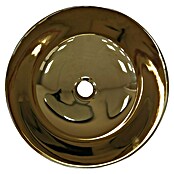 Artysan Lavabo de sobremesa Curvado (Diámetro: 40,2 cm, Dorado) | BAUHAUS