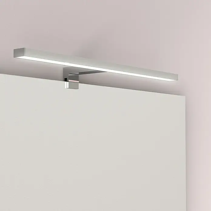 Artysan Aplique LED para espejo - 4,71 W, 11,5 x 50 x 6,7 cm, Cromo - Lámpara de espejo LED cromada moderna. La luz proporciona brillo para tu baño y crea un ambiente agradable.
