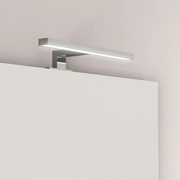 Artysan Aplique LED para espejo - 4,71 W, 11,5 x 30 x 6,7 cm, Cromo - Elegante luz LED de espejo cromada, que combina diseño moderno con iluminación funcional para el baño.