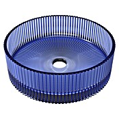 Artysan Lavabo de sobremesa Cristal (Diámetro: 36 cm, Azul) | BAUHAUS