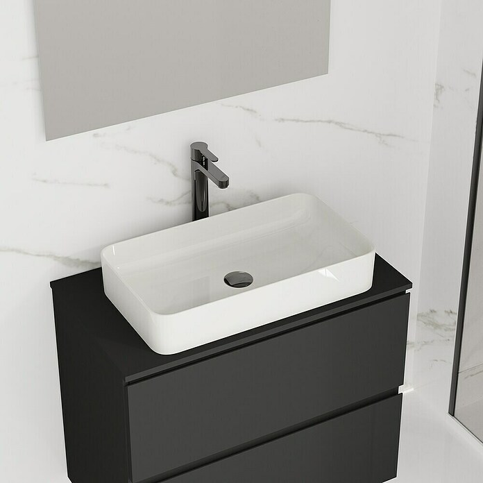 Artysan Lavabo de sobremesa Rectangular (62,6 x 35,6 cm, Blanco) | BAUHAUS