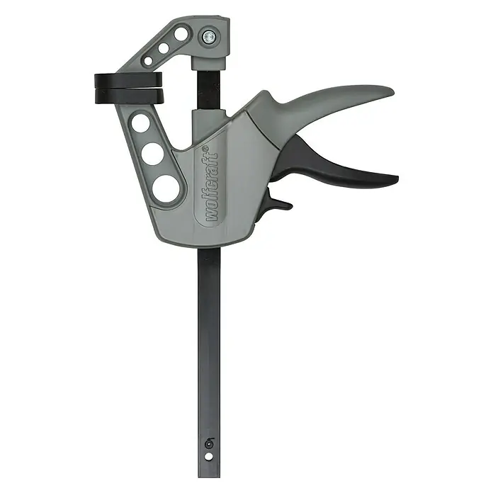 Wolfcraft Einhandzwinge EHZ Easy 75-200 - Spannweite: 200 mm, Ausladung: 75 mm - Wolfcraft Einhandzwinge: Ideal für schnelle und komfortable Einhandbedienung, bietet sicheren Halt und ist vielseitig einsetzbar für diverse Projekte.