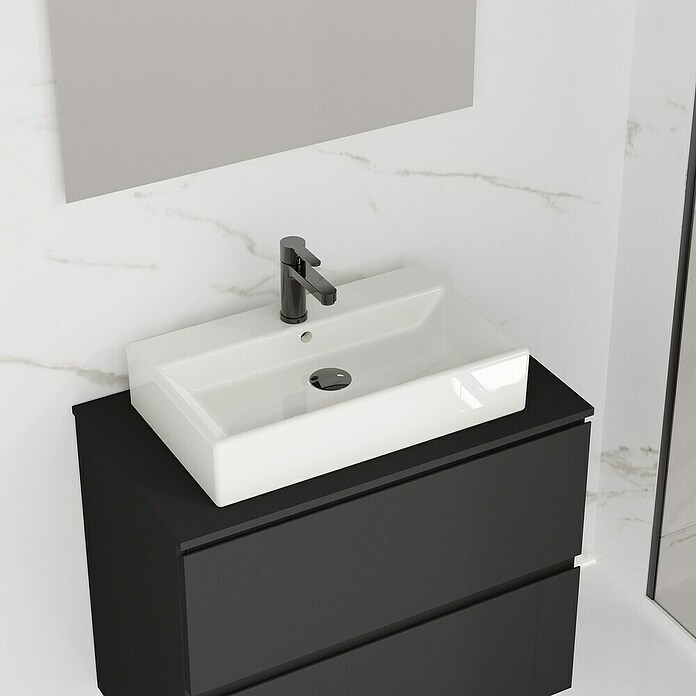 Artysan Lavabo de sobremesa Recto (60,9 x 36,2 cm, Blanco) | BAUHAUS