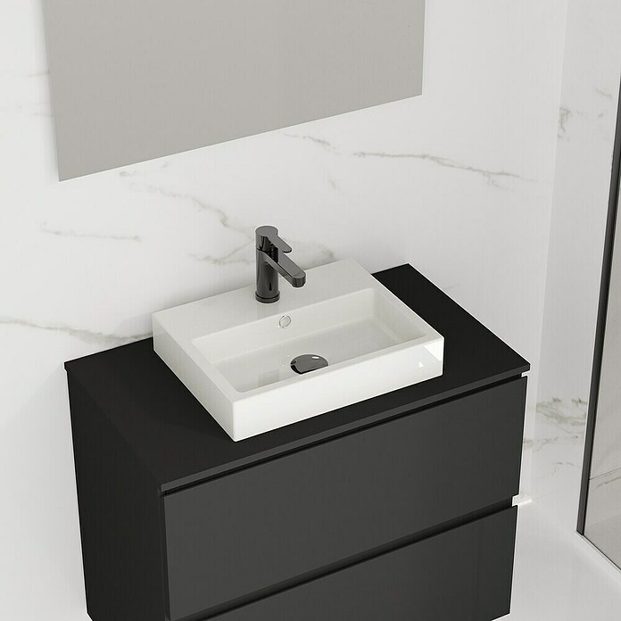 Artysan Lavabo de sobremesa Cuadrado (45 x 36 cm, Blanco) | BAUHAUS
