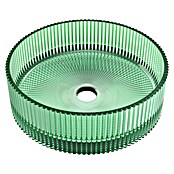 Artysan Lavabo de sobremesa Cristal (Diámetro: 36 cm, Verde) | BAUHAUS