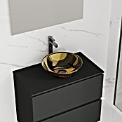 Artysan Lavabo de sobremesa Curvado (Diámetro: 40,2 cm, Dorado) | BAUHAUS