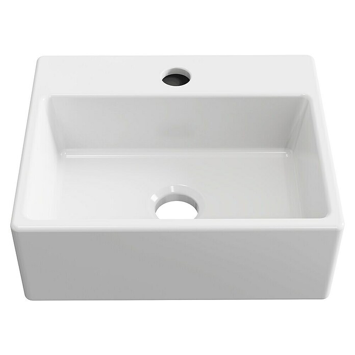 Artysan Lavabo de sobremesa Cuadrado (31,8 x 29,2 cm, Blanco) | BAUHAUS