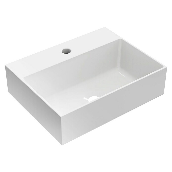 Artysan Lavabo de sobremesa Cuadrado (46 x 36 cm, Blanco) | BAUHAUS