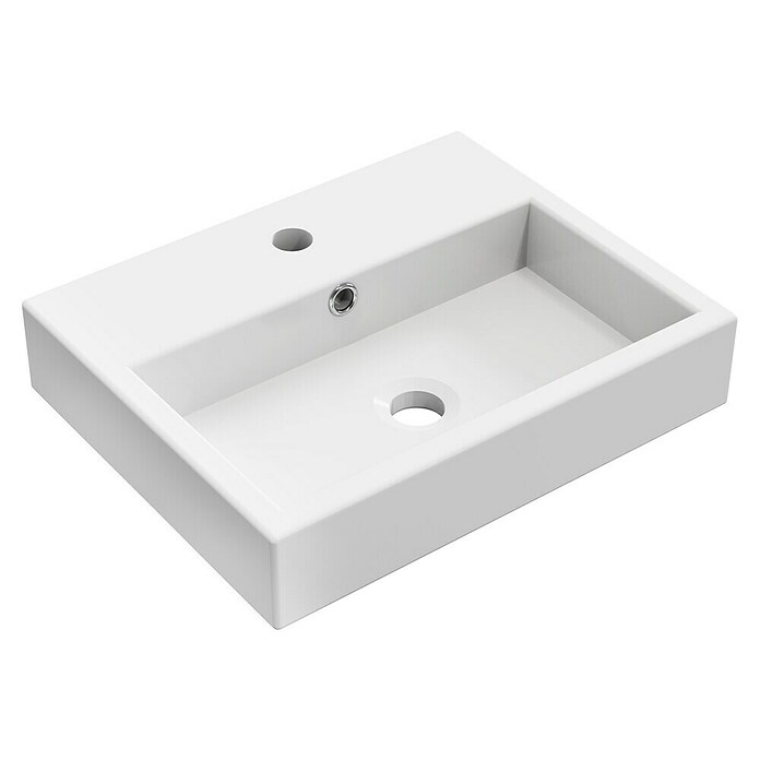 Artysan Lavabo de sobremesa Cuadrado (45 x 36 cm, Blanco) | BAUHAUS