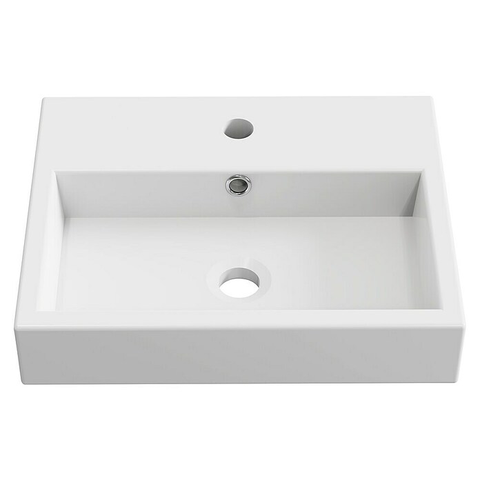 Artysan Lavabo de sobremesa Cuadrado (45 x 36 cm, Blanco) | BAUHAUS