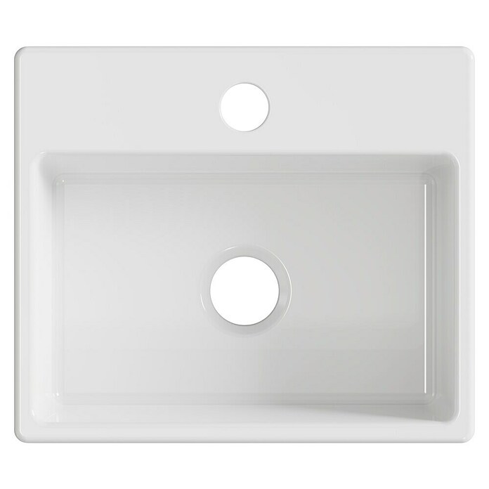 Artysan Lavabo de sobremesa Cuadrado (31,8 x 29,2 cm, Blanco) | BAUHAUS
