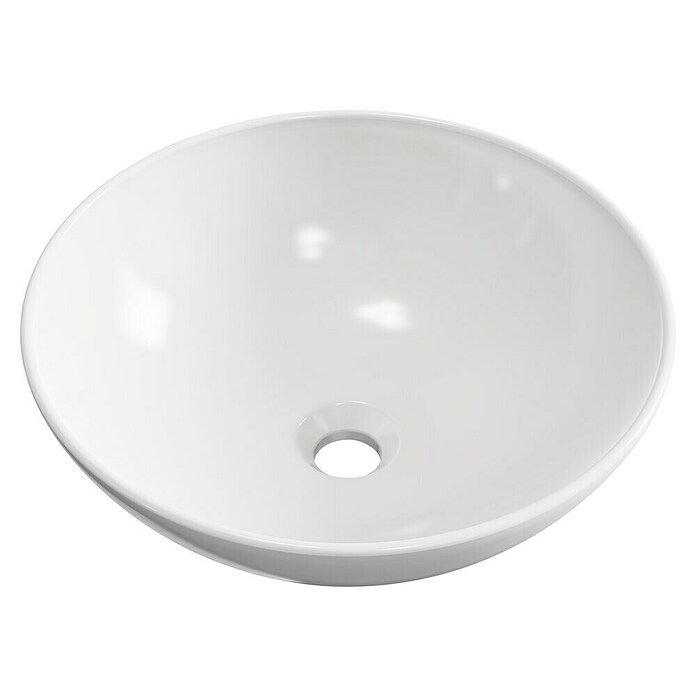 Artysan Lavabo de sobremesa Curvado (Diámetro: 40,2 cm, Blanco) | BAUHAUS