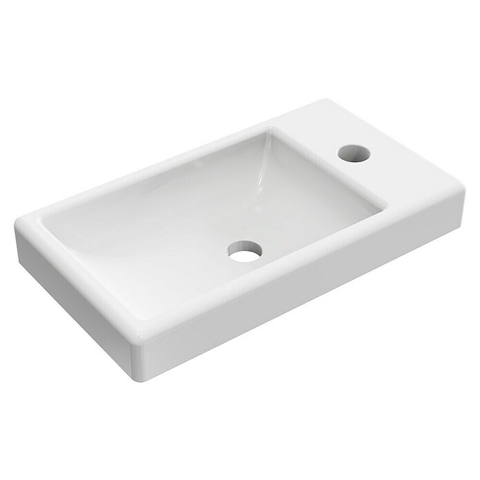 Artysan Lavabo de sobremesa Recto (41 x 23 cm, Blanco) | BAUHAUS