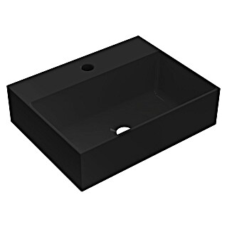 Artysan Lavabo de sobremesa Cuadrado (46 x 36 cm, Negro)