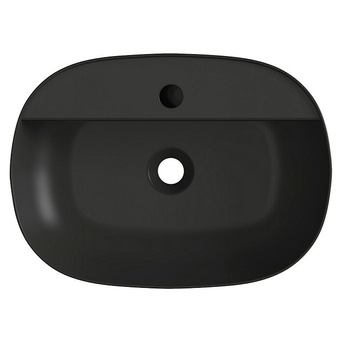 Artysan Lavabo de sobremesa Ovalado (52,8 x 38,6 cm, Negro) | BAUHAUS
