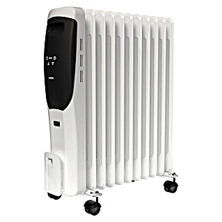 Rointe Radiador de aceite Lorent (2.500 W, Blanco/Negro, 15 x 50 x 58 cm)