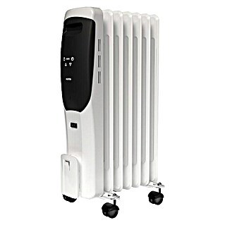 Rointe Radiador de aceite Lorent (1.500 W, Blanco/Negro, 15 x 35 x 58 cm)