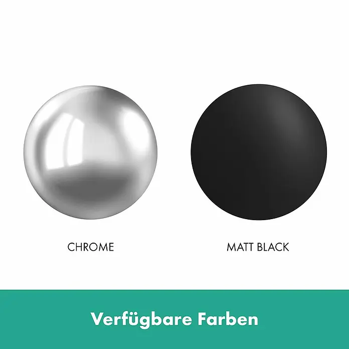 Hansgrohe Logis Waschtischarmatur 100 - Chrom, Ausladung Armatur: 143 mm - Verfügbare Farben: Chrom und Mattschwarz.