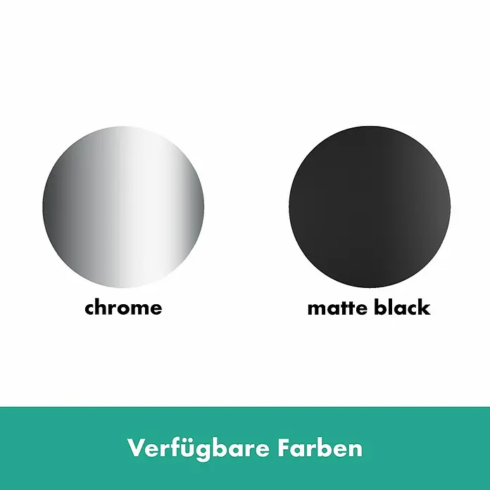 Hansgrohe Vernis Blend Waschtischarmatur - Chrom, Glänzend, Ausladung Armatur: 19,2 cm - Verfügbare Farben: Chrom und Mattschwarz.