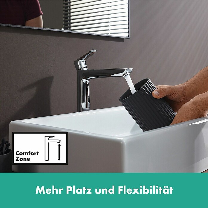 Hansgrohe Talis E Grifo de lavabo (Cromo, Altura: 29,2 cm) | BAUHAUS