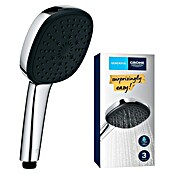 Grohe QuickFix Handbrause Vitalio Comfort 110 (Durchmesser: 11 cm, Silber/Schwarz, Anzahl Strahlarten: 3 Stk.) | BAUHAUS