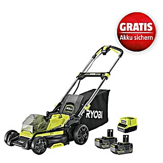 Ryobi ONE+ Akku-Rasenmäher RY18LMX40C-240 (18 V, 2 Akkus, Schnittbreite: 40 cm)