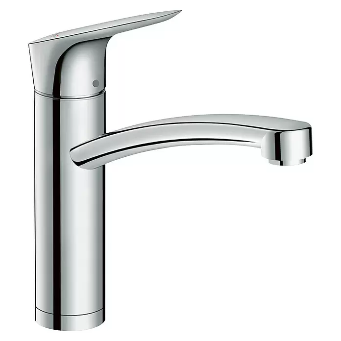 Hansgrohe Logis Spültischarmatur M31 - Höhe: 283 mm, Chrom, Glänzend - Polierte Chrom-Einhebelarmatur in elegantem, modernem Design, ideal für Spüle oder Waschbecken.