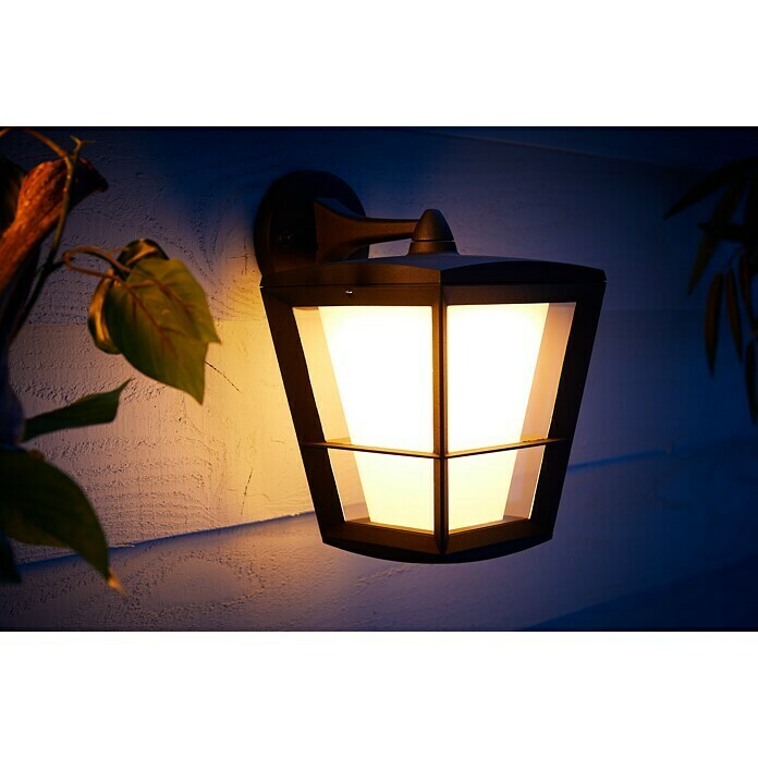 Philips Hue Led-wandlamp voor buiten (1 lampen, 15 W, Lichtkleur: Bont, IP44)