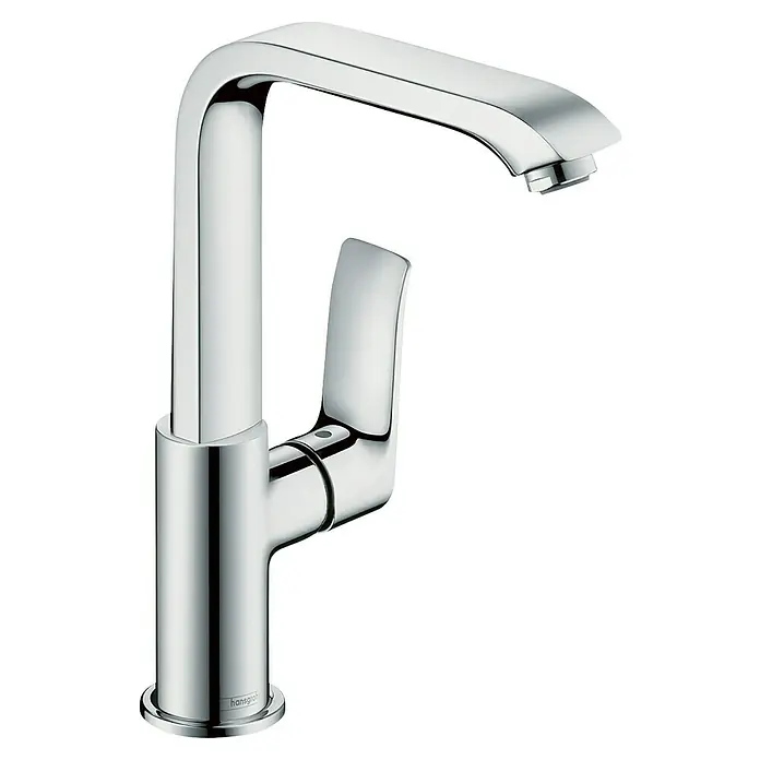 Hansgrohe Metris Waschtischarmatur 230 - Chrom, Push-Open-Ablaufgarnitur - Einhand-Waschtischmischer von Hansgrohe, elegantes Design mit Chromoberfläche für moderne Badezimmer. Langlebig und stilvoll.