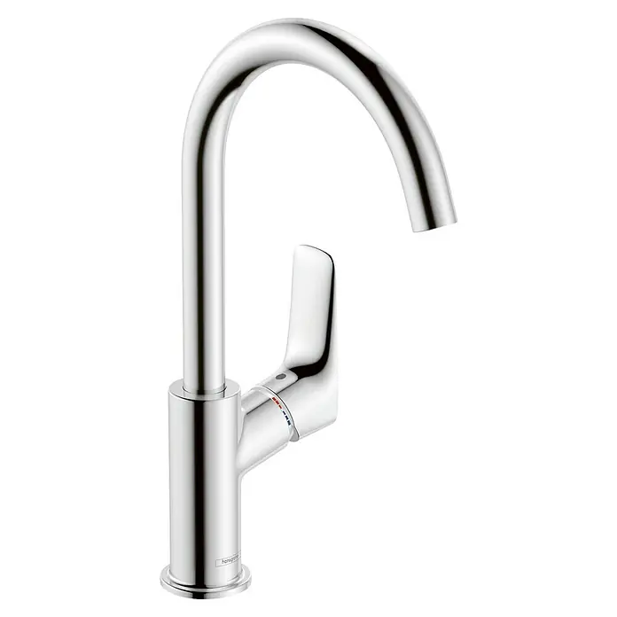 Hansgrohe Logis Waschtischarmatur 210 - Chrom - Hochwertiger, verchromter Wasserhahn für Küche oder Bad. Der Einhebelmischer ist elegant und funktional gestaltet.