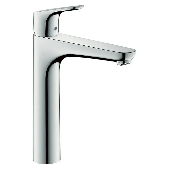 Hansgrohe Focus Waschtischarmatur 190 - Chrom, Höhe: 27,5 cm - Moderner Wasserhahn mit glänzender Chromoberfläche für das Badezimmer oder die Küche.