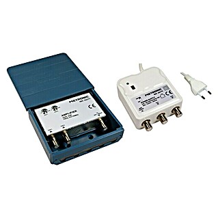 Metronic Amplificador de conexión doméstico 2 entradas UHF (x 2, L x An x Al: 9 x 15 x 28 cm, Azul)