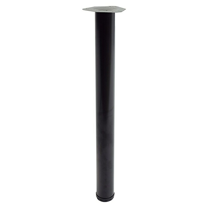 Pata para muebles (Ø x Al: 6 x 71,5 cm, Acero, Negro) | BAUHAUS