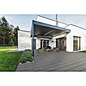 b!design WPC-Terrassendiele (Silbergrau, 300 x 21 x 2,25 cm)