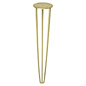Rei Pata para muebles Tri (Ø x Al: 10 x 71 cm, Acero, Dorado) | BAUHAUS