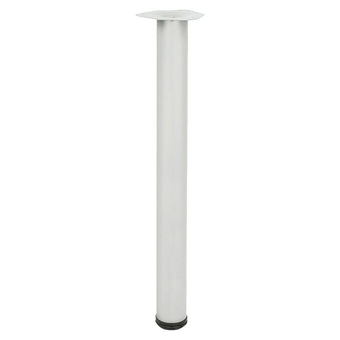 Pata para muebles (Ø x Al: 6 x 71,5 cm, Acero, Blanco) | BAUHAUS