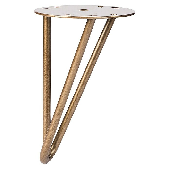 Rei Pata para muebles Tri (Ø x Al: 10 x 16 cm, Acero, Bronce) | BAUHAUS