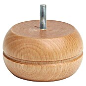 Rei Pata para muebles Yoyo (Ø x Al: 9 x 5 cm, Madera, Incoloro) | BAUHAUS