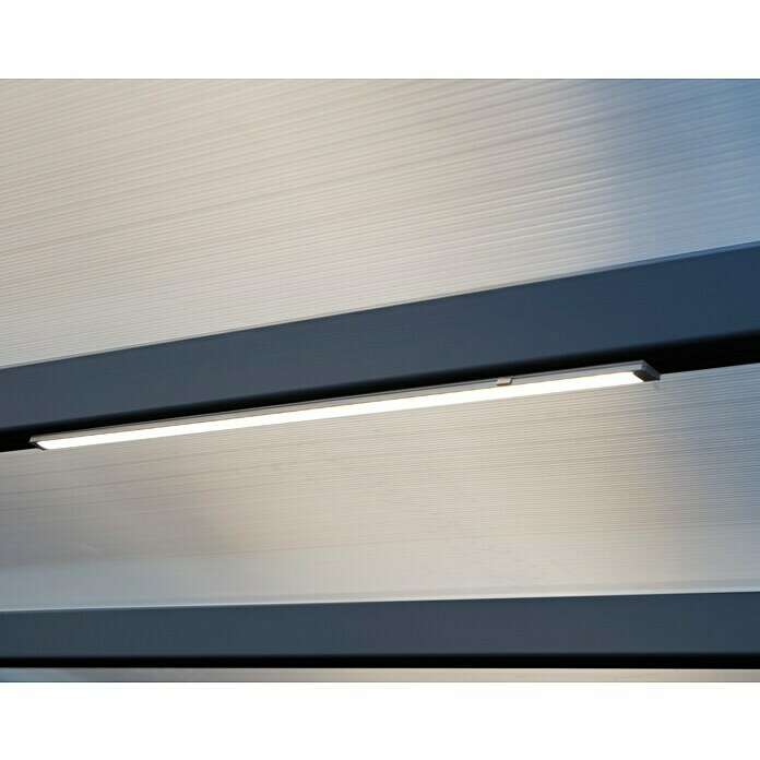 Terrassenüberdachung Tuscany LED (Tiefe: 3 m, B x H: 5,46 x 2,1 m, Anthrazitgrau)
