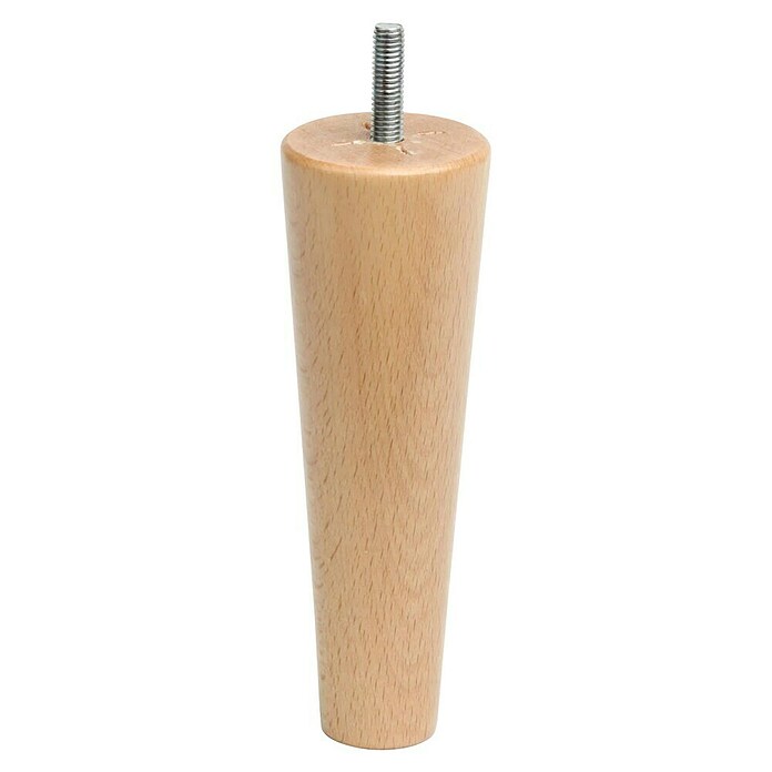 Rei Pata para muebles Cónica (Ø x Al: 4,9 x 15 cm, Capacidad de carga: 30 kg, Madera, Lacado) | BAUHAUS