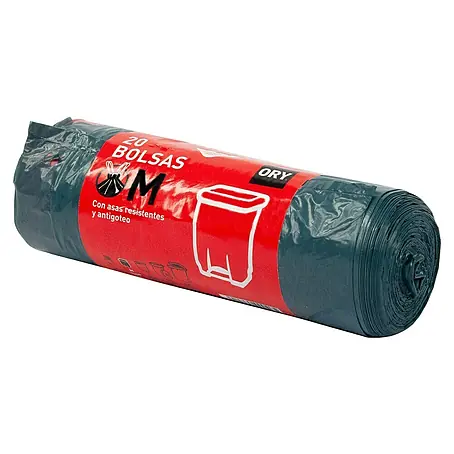 Bolsas de basura con cierre fácil M