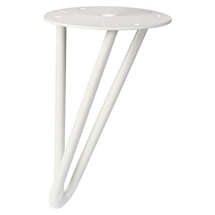 Rei Pata para muebles Tri (Ø x Al: 10 x 16 cm, Acero, Blanco) | BAUHAUS