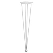 Rei Pata para muebles Quad (Ø x Al: 10 x 40 cm, Acero, Blanco) | BAUHAUS